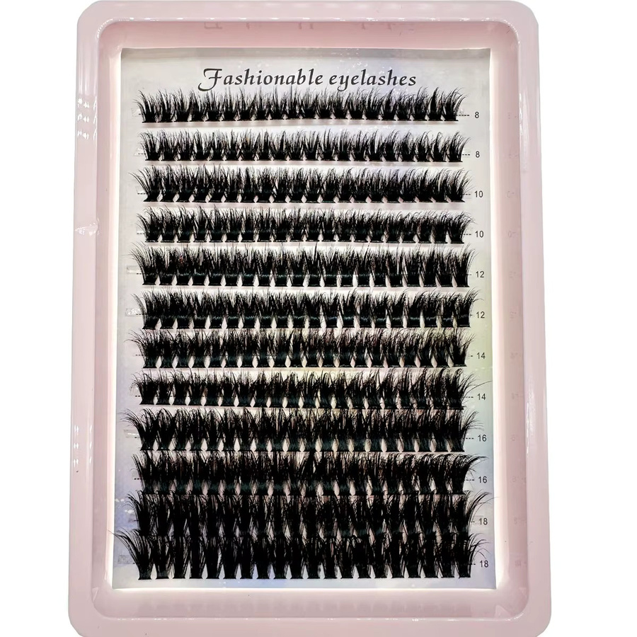 Wimpern Cluster D Curl Wispy Einzelwimpern, 240 Stück, Black, Unisex - Bild 2