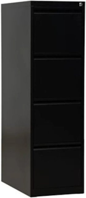 Hängeregistraturschrank Mare von PROREGAL mit 4 Schubladen in Schwarz, H x B x T: 132 x 40 x 62 cm - Bild 1