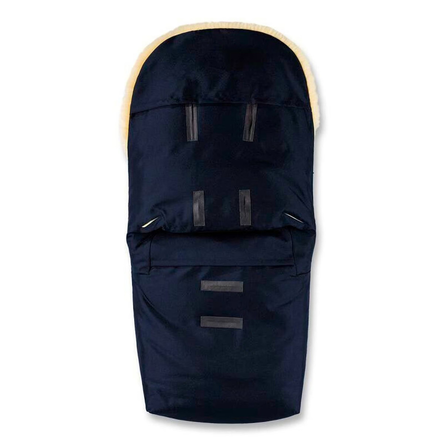 Hofbrucker Kinderwagen Lammfell-Fußsack Polaris in Blau mit Oeko-Tex 100 Zertifizierung - Bild 2