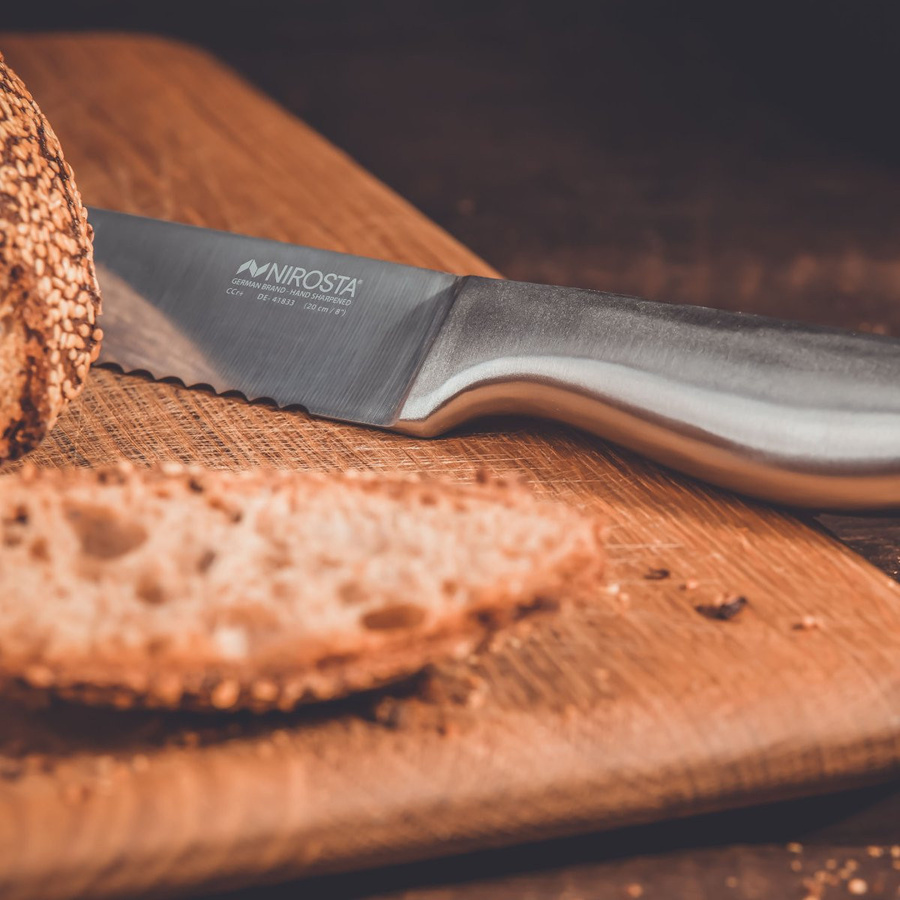 Nirosta Brotmesser Star aus Edelstahl in Silber, Klingenlänge: 20 cm - Bild 2