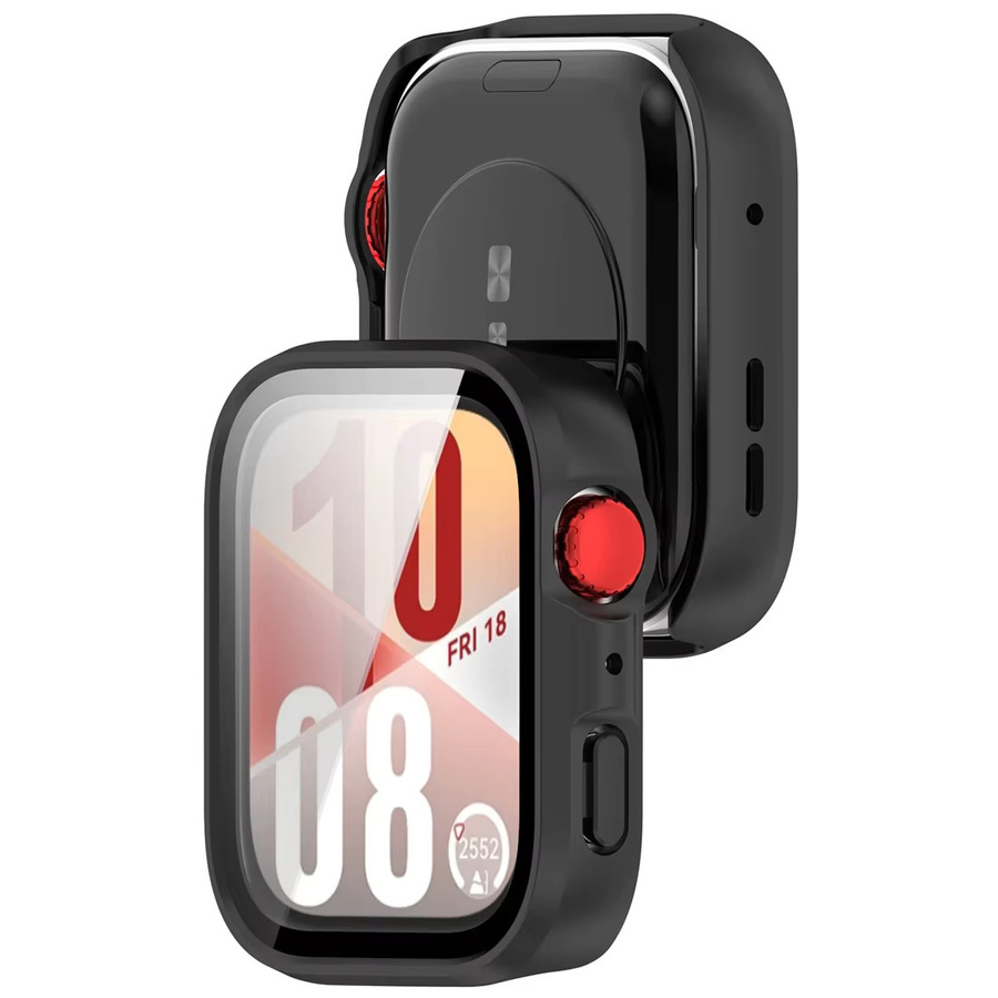 Huawei Zubehör Glas+Hülle für Huawei Watch Fit 4/4 Pro, Silber, Schwarz - Bild 6