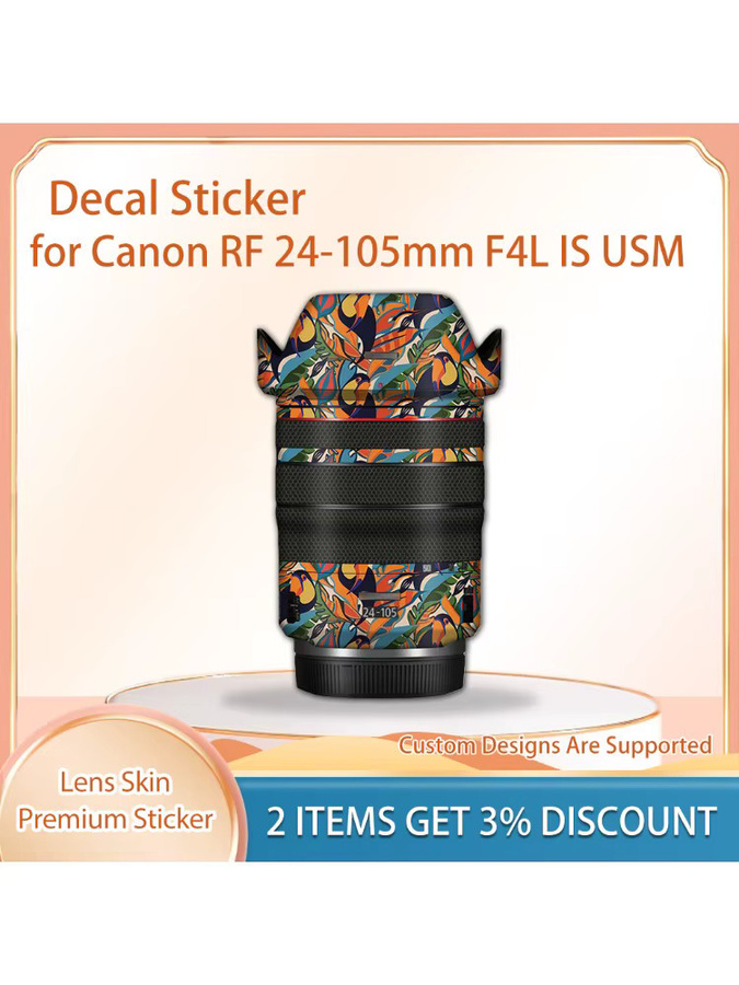 Skin Wrap Schutzfolie für Canon RF 24–105 mm F4 L IS USM Objektiv in Multicolor - Bild 1