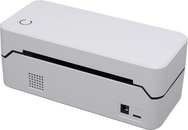 DIYelecs Tragbarer Thermischer Etikettendrucker für Versandpakete mit Bluetooth und USB-C, 203 DPI, Grau - Bild 1