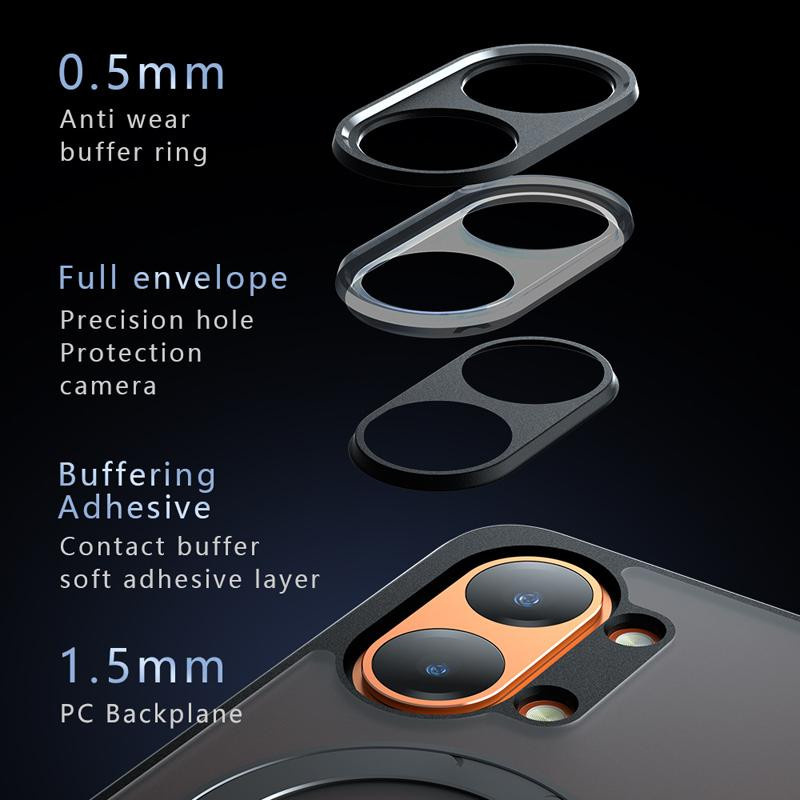Xiaomi Poco X8 Pro X8 Pro Max Hülle Stoßfest Magnetisch Mattes Gefühl Transparent mit Ring Rückseite Abdeckung aus PC und TPU - Bild 4
