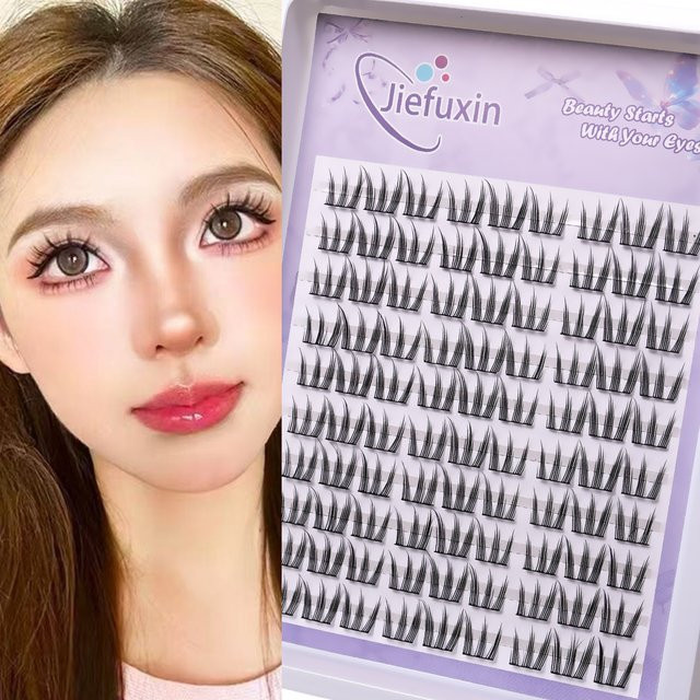 JIEFUXIN Wimpernverlängerungsset, Natürlich - Bild 1