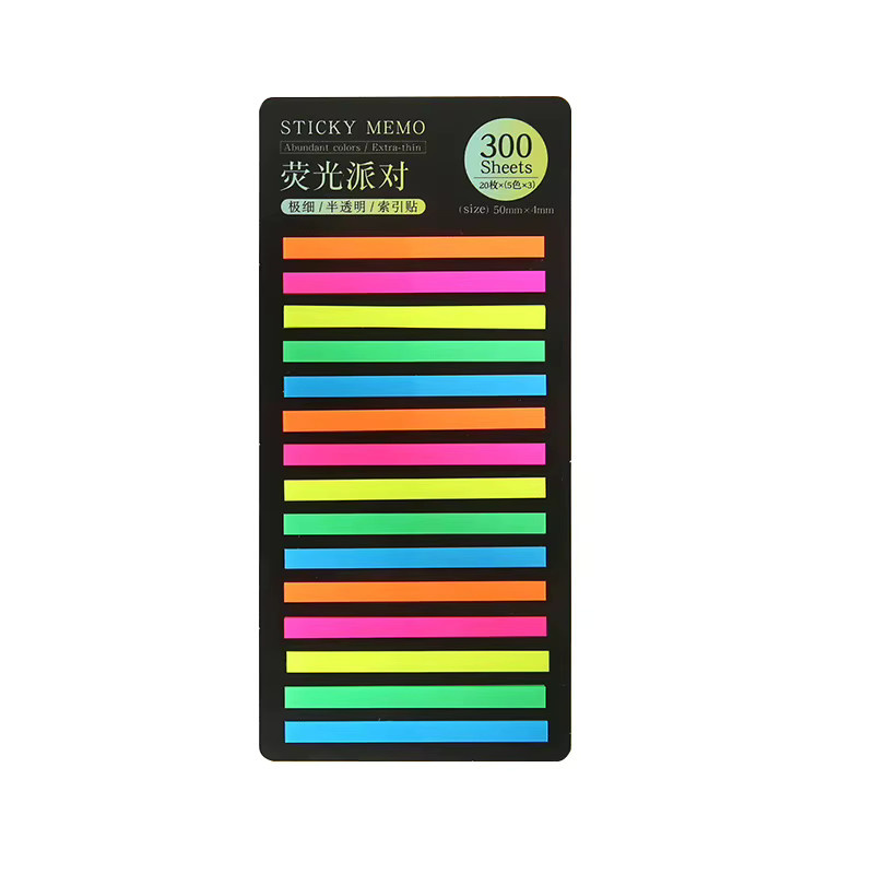 Kawai Ultrafeine Indexaufkleber in Multicolour, transparente und wasserfeste Markierungen aus PET - Bild 5