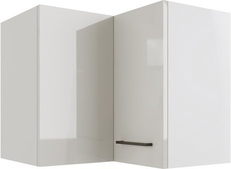 Flex-Well Eck-Hängeschrank Lund mit 2 Türen, Rauchgrau glänzend, B/T/H: 60 x 60 x 54,8 cm - Bild 1