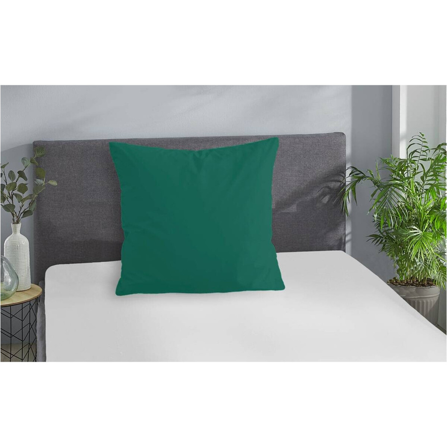 Pocoline Kissenbezug Jersey aus Baumwolle in Petrol mit Reißverschluss, B/L: 80 x 80 cm - Bild 2