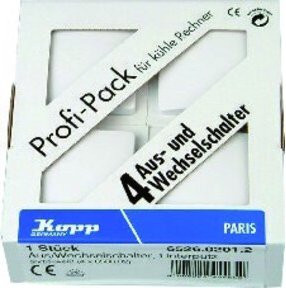 Kopp Profi-Pack 4 Stück Auswechselschalter Paris in Arktisweiß - Bild 1