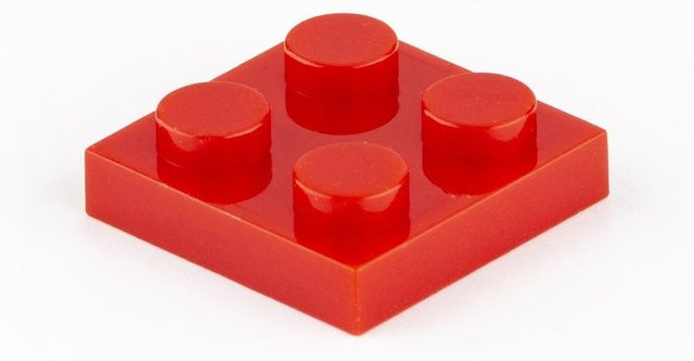Yiran toy 3022 2x2 Grundbaustein Einzelteile 10-teiliges Set rot - Bild 1