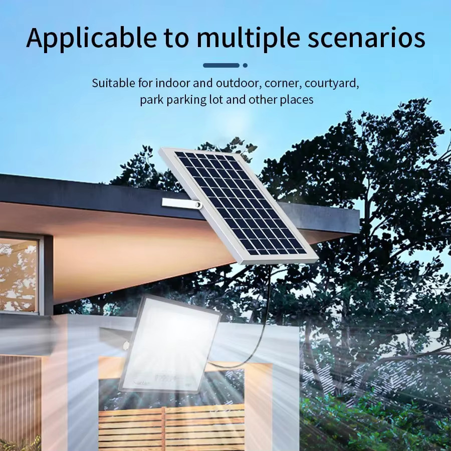 Swiatla LED Solar-Gartenleuchten für den Außenbereich, wasserdichter IP67 Reflektorstrahler in Schwarz, moderne Wandbeleuchtung für den Garten - Bild 5
