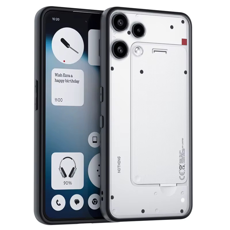 Transparente Schutzhülle für Nothing Phone 3A Lite aus mattem Acryl und TPU mit Shockproof-Funktion - Bild 2