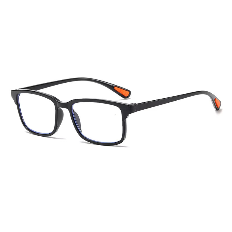 CHUANCHEN Lesebrille, Vollrand, rechteckig, TR90, schwarz, Anti-Blaulicht - Bild 2