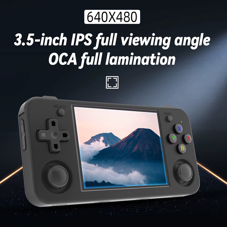 Anbernic RG35XX H Handheld-Spielkonsole in Weiß mit 3,5-Zoll-IPS-Bildschirm, 64 GB Speicher und 3300mAh Akku für Retro-Videospiele - Bild 3