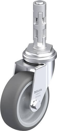 Blickle LRA-PATH 75G-E01 Lenkrolle in Grau mit Stahl- und Kunststoffkomponenten, Rad-Durchmesser: 75 mm, Tragfähigkeit: 75 kg - Bild 1