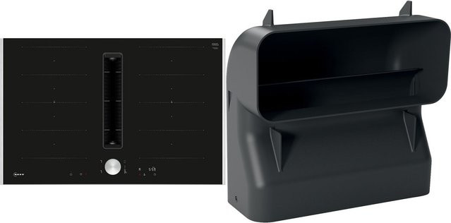Neff V68TTXGA6 Autark-Induktionsfeld mit Dunstabzug, Edelstahl und Glas, Schwarz/Silber, Smart Home Integration mit App-Steuerung und WiFi - Bild 1