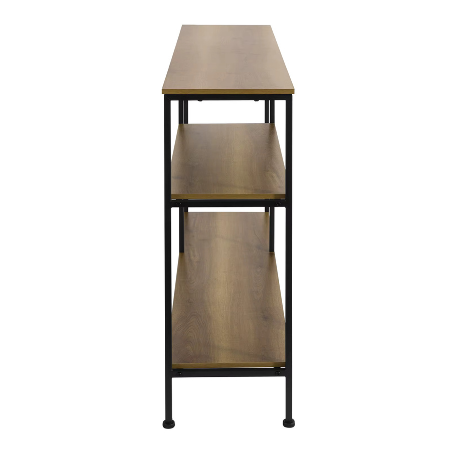 SoBuy Vintage Konsolentisch FSB35-PF mit 3 Ablagen in Natur/Schwarz, B/H/T: 120 x 80 x 30 cm - Bild 3