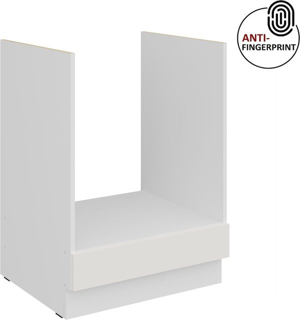 Küchen Herdschrank ARIA in Weiss ultra matt mit Anti Fingerprint Effekt, Breite: 60 cm - Bild 1
