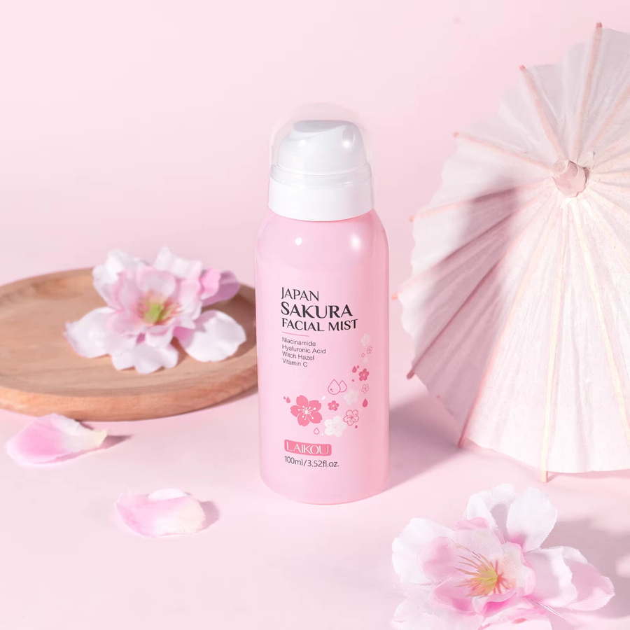 LAIKOU Japan Sakura Gesichtsspray, 100 ml, für trockene Haut - Bild 2