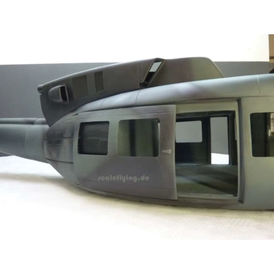 ROBAN UH-1N Iroquois Scale Helikopter-Rumpf, Glasfaser, Grau - Bild 1
