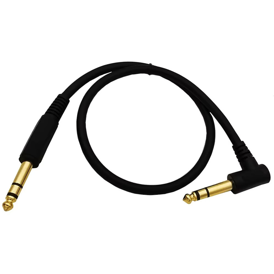 BSN Stereo-Audiokabel mit 3,5 mm Klinkenstecker und 6,35 mm TRS-Stecker, schwarz - Bild 3