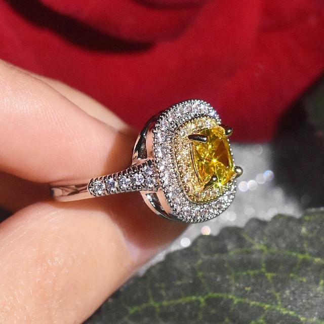 POMOiii Ring 925 Silber, Topas, Zirkonia, Damen - Bild 1