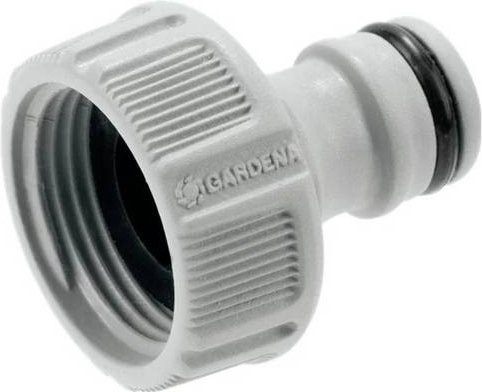 Gardena Hahnverbinder aus Kunststoff mit Anti-Splash-Funktion und Frostbeständigkeit, Farbe: Weiß, Anschluss: G 3/4" - Bild 1