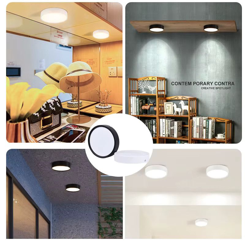 CANMEIJIA Dreifarbige LED-Downlights zur Oberflächenmontage für Innenräume und Badezimmer - Bild 4