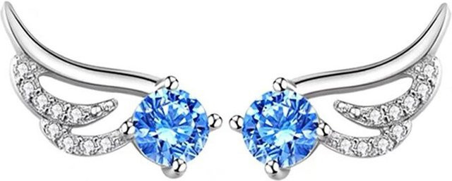 Lucky Star Jewelry Ohrstecker, Kupfer, Silber, Zirkonia, Damen - Bild 1
