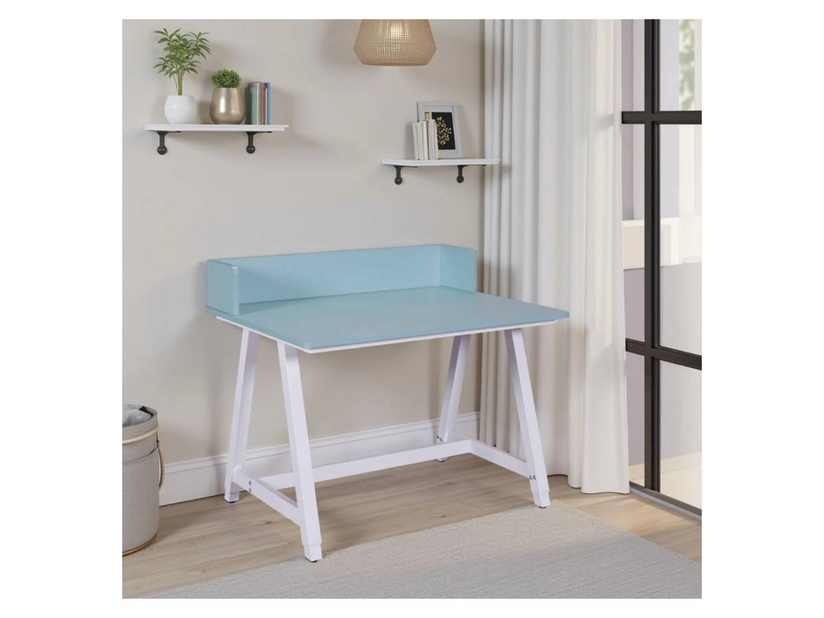 INTER LINK Schreibtisch Emmelie höhenverstellbar blau/weiss/grau B/T/H: 60 x 60 x 85 cm - Bild 2
