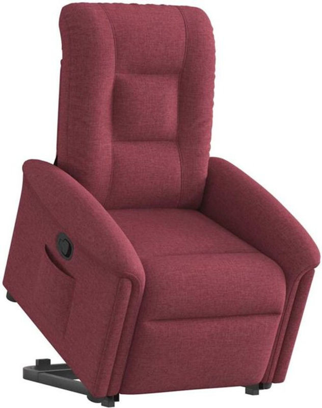 vidaxl Relaxsessel mit Aufstehhilfe aus Stoff in Rot, B: 77 cm, T: 91,5 cm, H: 96 cm - Bild 1