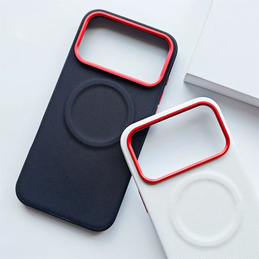 KELAPA Magnetische Leder-Handyhülle für iPhone 17 Pro Max, iPhone 17 Pro und iPhone 17 Air in Grau mit Magsafe Wireless Charging und stoßfester Hartschale - Bild 1