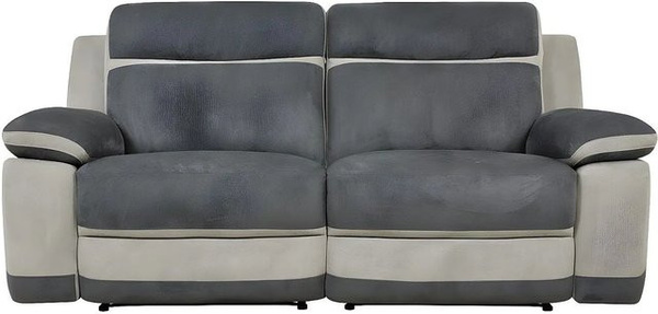 Vente-unique Relaxsofa Talca in Anthrazitgrau aus Microfaser mit 199 cm Breite