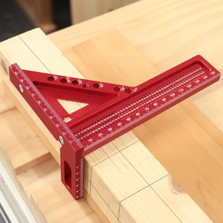 Wnew 2-in-1 3D-Messlineal und quadratischer Winkelmesser für die Holzbearbeitung - Bild 6