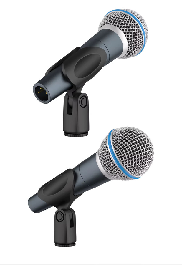 Shure Beta58 Dynamisches Gesangsmikrofon mit Transformator und Supernierencharakteristik in Schwarz - Bild 2