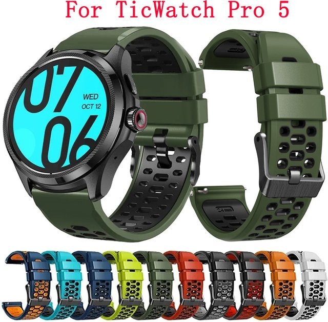 QCTOG Uhrenarmband Silikon, 24 mm, Unisex - Bild 1