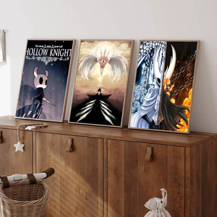 Hollow Knight Anime Poster von Rastar, selbstklebende Wandkunst aus weißem Kraftpapier in Mehrfarbig, rechteckig - Bild 3