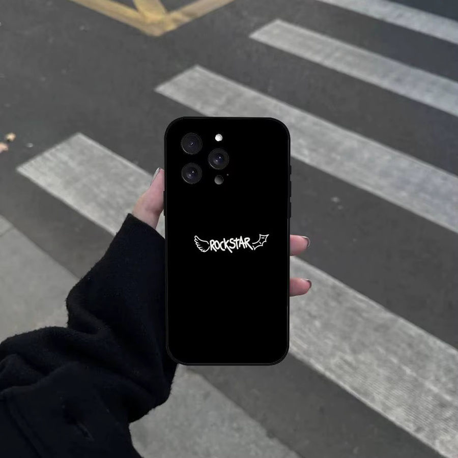 Matte Silikon Handyhülle im DUKI Rapper Design für Apple iPhone Modelle in Schwarz - Bild 2