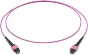 Corning LWL-Patchkabel 12F MPO PC OM4 in Pink, Länge: 3 m - Bild 1