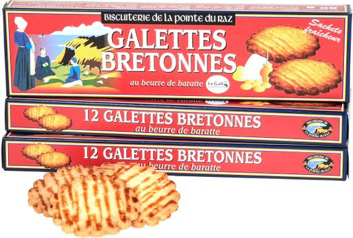 Biscuiterie de la Pointe du Raz Galettes nature 3 x 80 g - Bild 1