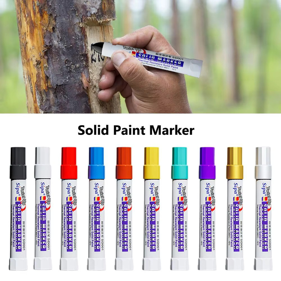Wasserfester Kunst-Malstift in Lila mit ölbasierter Tinte, hochtemperaturbeständiger fester Farbmarker für Profis - Bild 4