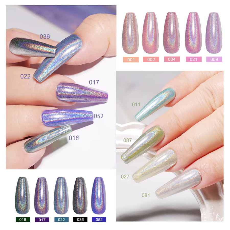 LIMEGIRL Nagel-Gel-Set, 10 Farben, Metallic, UV Soak Gel Kit - Bild 3