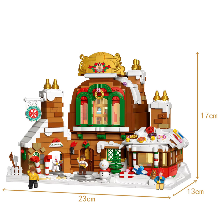 JAKI DIY Weihnachtshaus Modellbausteine Set in Mehrfarbig für Kinder als Weihnachtsdekoration - Bild 3