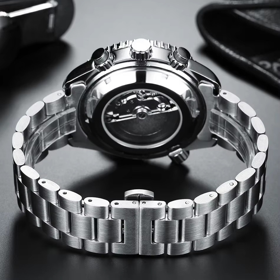 PAULAREIS Armbanduhr Automatik, Edelstahl, Blau, Herren - Bild 5