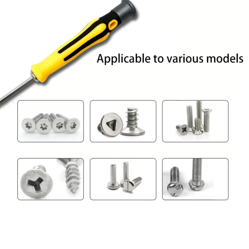 Ninth World 6-in-1 Magnetisches Schraubendreher-Set für präzise Reparaturen mit sechseckigen, Y-förmigen und U-förmigen Bits - Bild 2