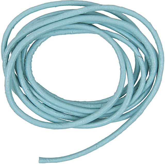 Rico Design Lederband, 2 mm, 1 m, Hellblau, Unisex - Bild 1