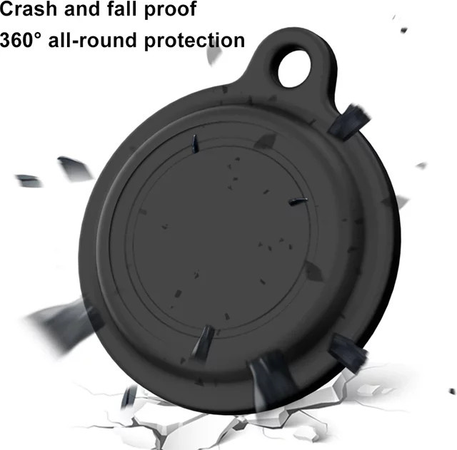 Wasserdichte Schutzhülle für Motorola Moto Tag als Schlüsselanhänger mit Kette in Schwarz und Grün - Bild 1