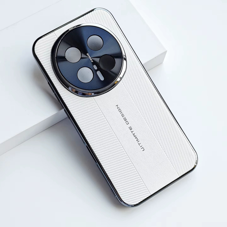 Luxus Lederhülle für Honor Magic 8 Pro mit Kamera-Schutz und stoßfester Textur in Schwarz oder Weiß - Bild 2