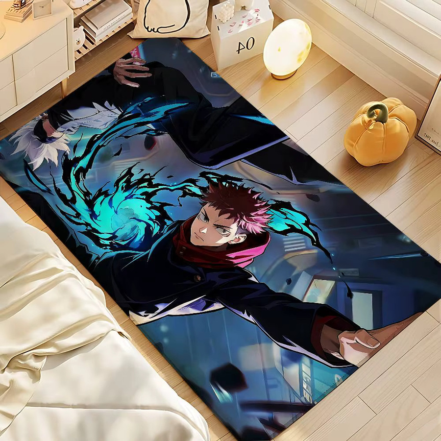 Mesuca Jujutsu Kaisen Anime Teppich, rutschfeste Dekomatte für Bad und Eingang, Mehrfarbig, B: 60 cm, T: 40 cm - Bild 4