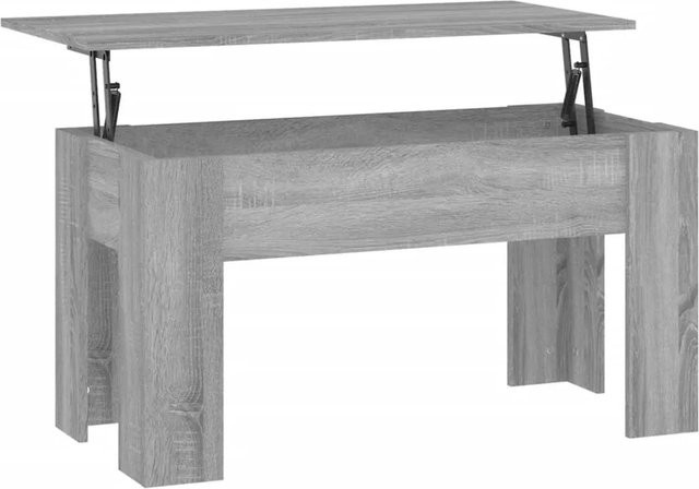 vidaXL Couchtisch in Grau Sonoma aus Holzwerkstoff mit höhenverstellbarer Lift-up-Funktion, B/T/H: 101 x 49 x 52 cm - Bild 1
